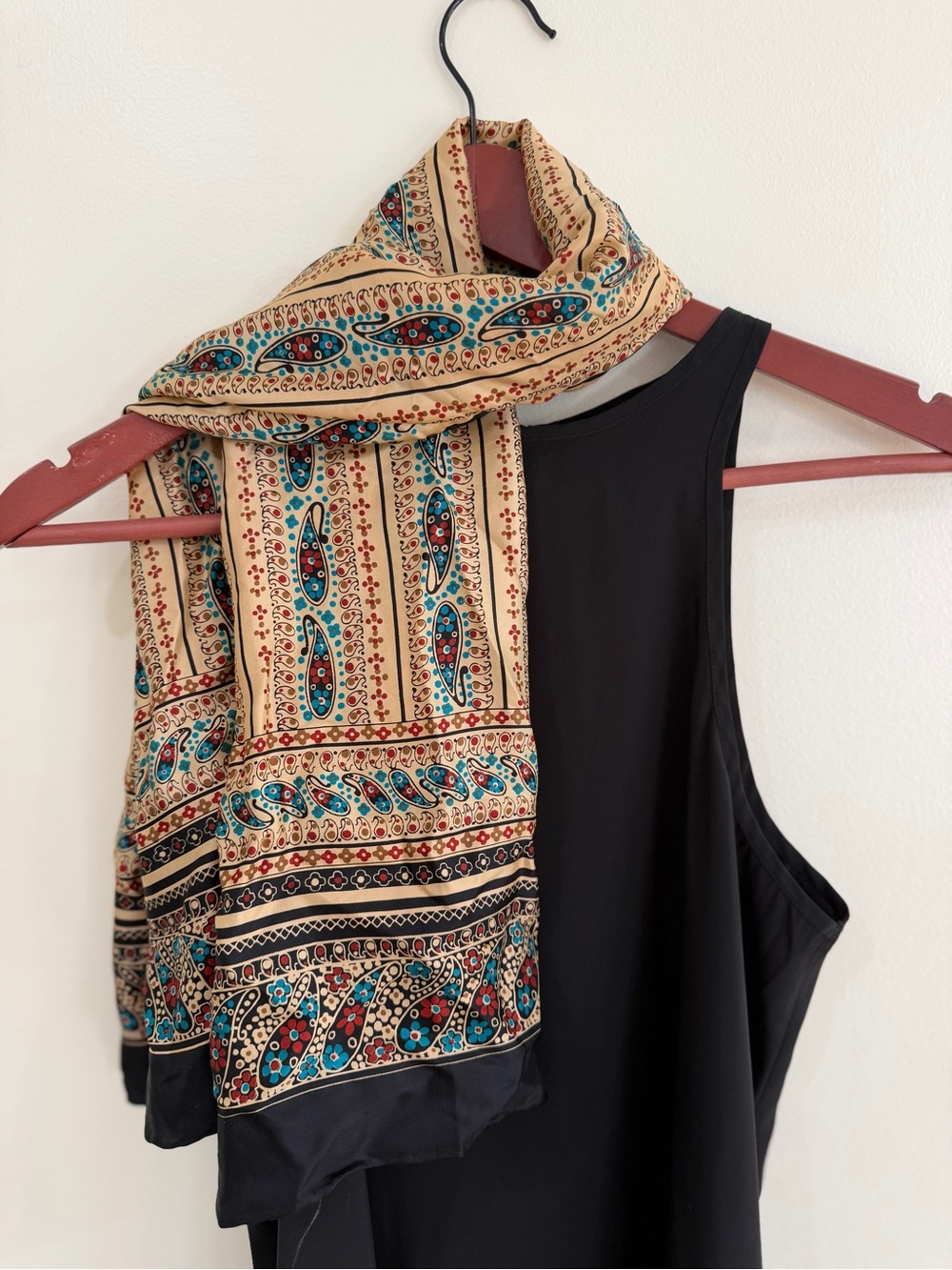 Vintage ECHO Paisley Print Lightweight Scarf
